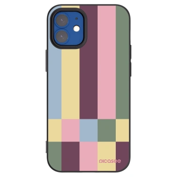 Picasee fekete szilikon tok az alábbi mobiltelefonokra Apple iPhone 12 mini - Lobby tiles