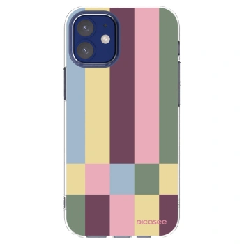Picasee átlátszó szilikon tok az alábbi mobiltelefonokra Apple iPhone 12 mini - Lobby tiles