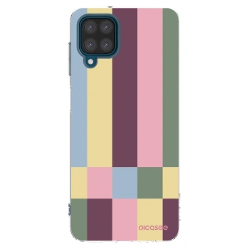 Picasee átlátszó szilikon tok az alábbi mobiltelefonokra Samsung Galaxy A12 A125F - Lobby tiles