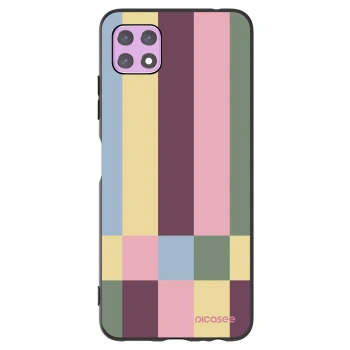 Picasee fekete szilikon tok az alábbi mobiltelefonokra Samsung Galaxy A22 A226B 5G - Lobby tiles
