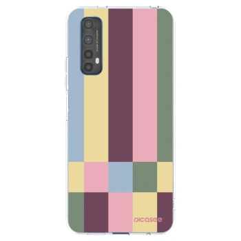 Picasee átlátszó szilikon tok az alábbi mobiltelefonokra Realme 7 - Lobby tiles