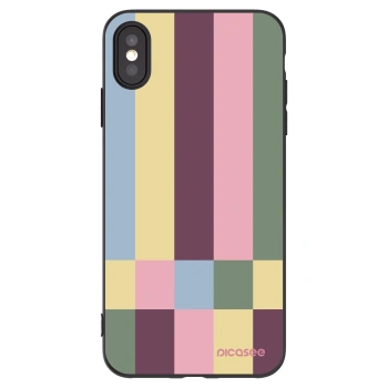 Picasee fekete szilikon tok az alábbi mobiltelefonokra Apple iPhone XS Max - Lobby tiles