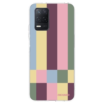 Picasee átlátszó szilikon tok az alábbi mobiltelefonokra Realme 8 5G - Lobby tiles