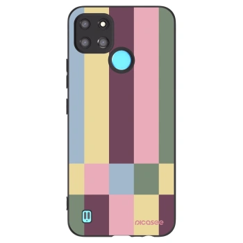 Picasee fekete szilikon tok az alábbi mobiltelefonokra Realme C21Y - Lobby tiles