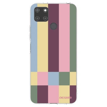 Picasee átlátszó szilikon tok az alábbi mobiltelefonokra Realme C21Y - Lobby tiles