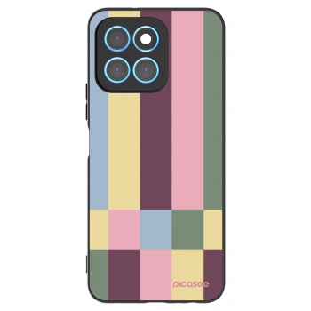Picasee fekete szilikon tok az alábbi mobiltelefonokra Honor X6 - Lobby tiles