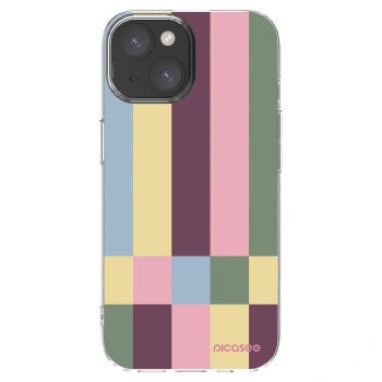 Picasee átlátszó szilikon tok az alábbi mobiltelefonokra Apple iPhone 15 - Lobby tiles