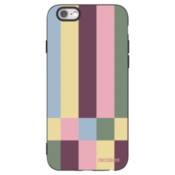 Picasee fekete szilikon tok az alábbi mobiltelefonokra Apple iPhone 6/6S - Lobby tiles