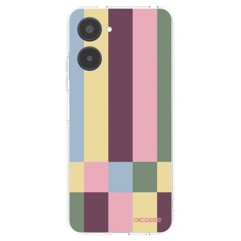 Picasee átlátszó szilikon tok az alábbi mobiltelefonokra Realme 10 4G - Lobby tiles