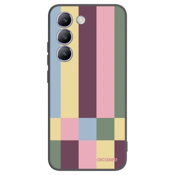 Picasee fekete szilikon tok az alábbi mobiltelefonokra Vivo V40 SE 5G - Lobby tiles
