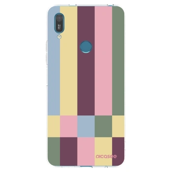Picasee átlátszó szilikon tok az alábbi mobiltelefonokra Huawei Y7 2019 - Lobby tiles