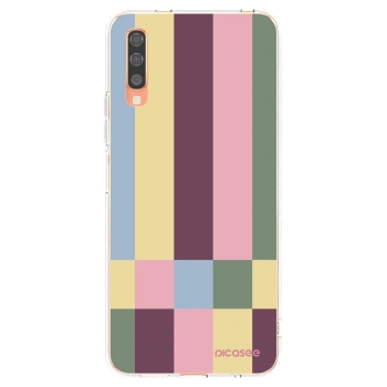 Picasee átlátszó szilikon tok az alábbi mobiltelefonokra Samsung Galaxy A70 A705F - Lobby tiles