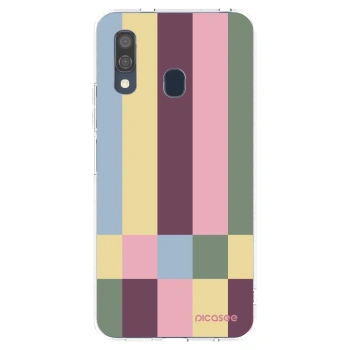 Picasee átlátszó szilikon tok az alábbi mobiltelefonokra Samsung Galaxy A40 A405F - Lobby tiles