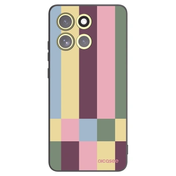 Picasee fekete szilikon tok az alábbi mobiltelefonokra Motorola Moto G86 5G - Lobby tiles