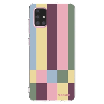 Picasee átlátszó szilikon tok az alábbi mobiltelefonokra Samsung Galaxy A71 A715F - Lobby tiles