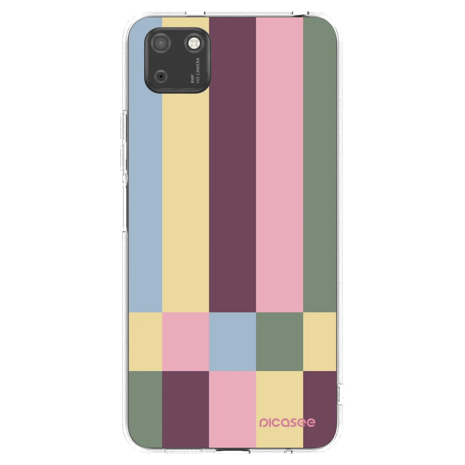 Picasee átlátszó szilikon tok az alábbi mobiltelefonokra Huawei Y5P - Lobby tiles
