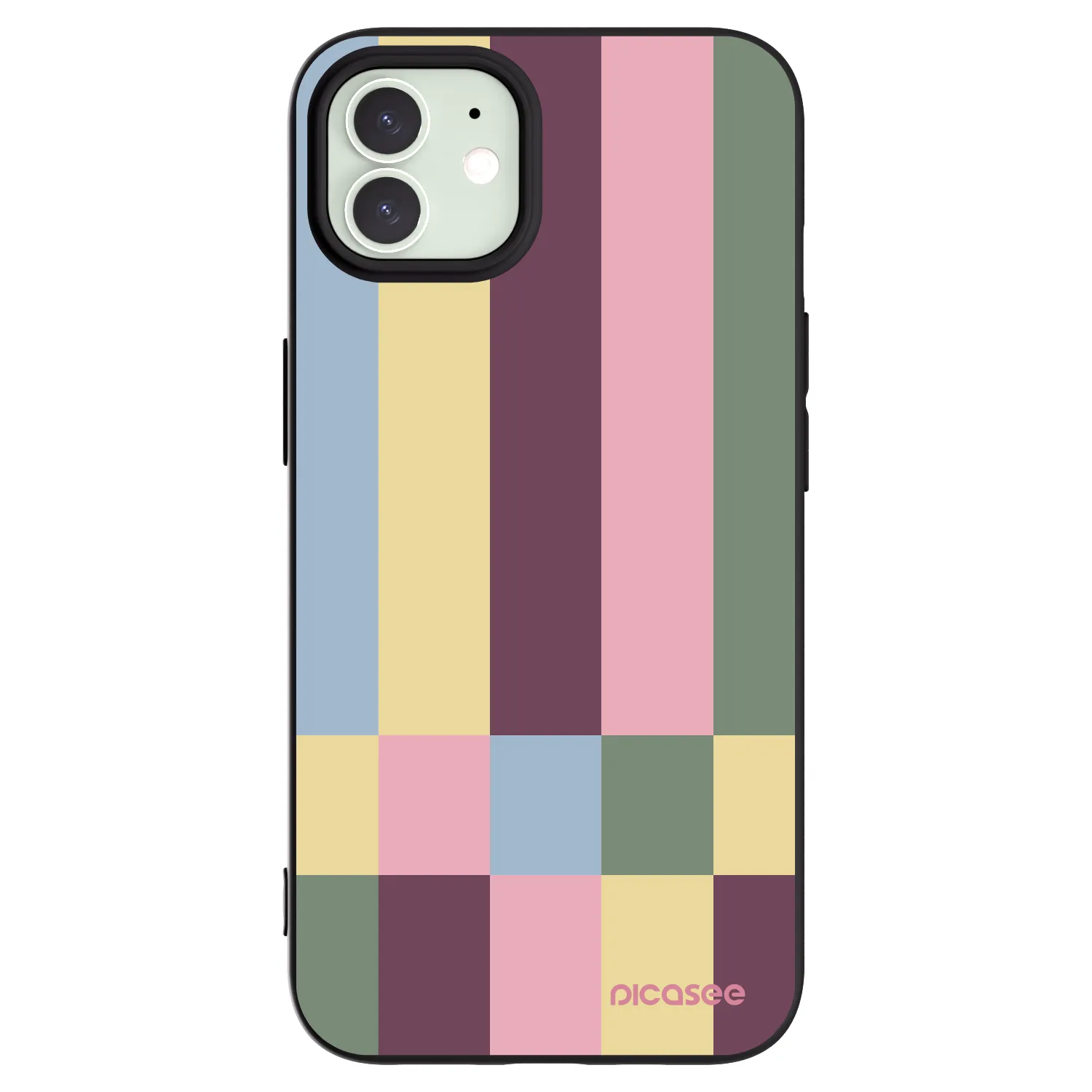 Picasee fekete szilikon tok az alábbi mobiltelefonokra Apple iPhone 12 Pro - Lobby tiles