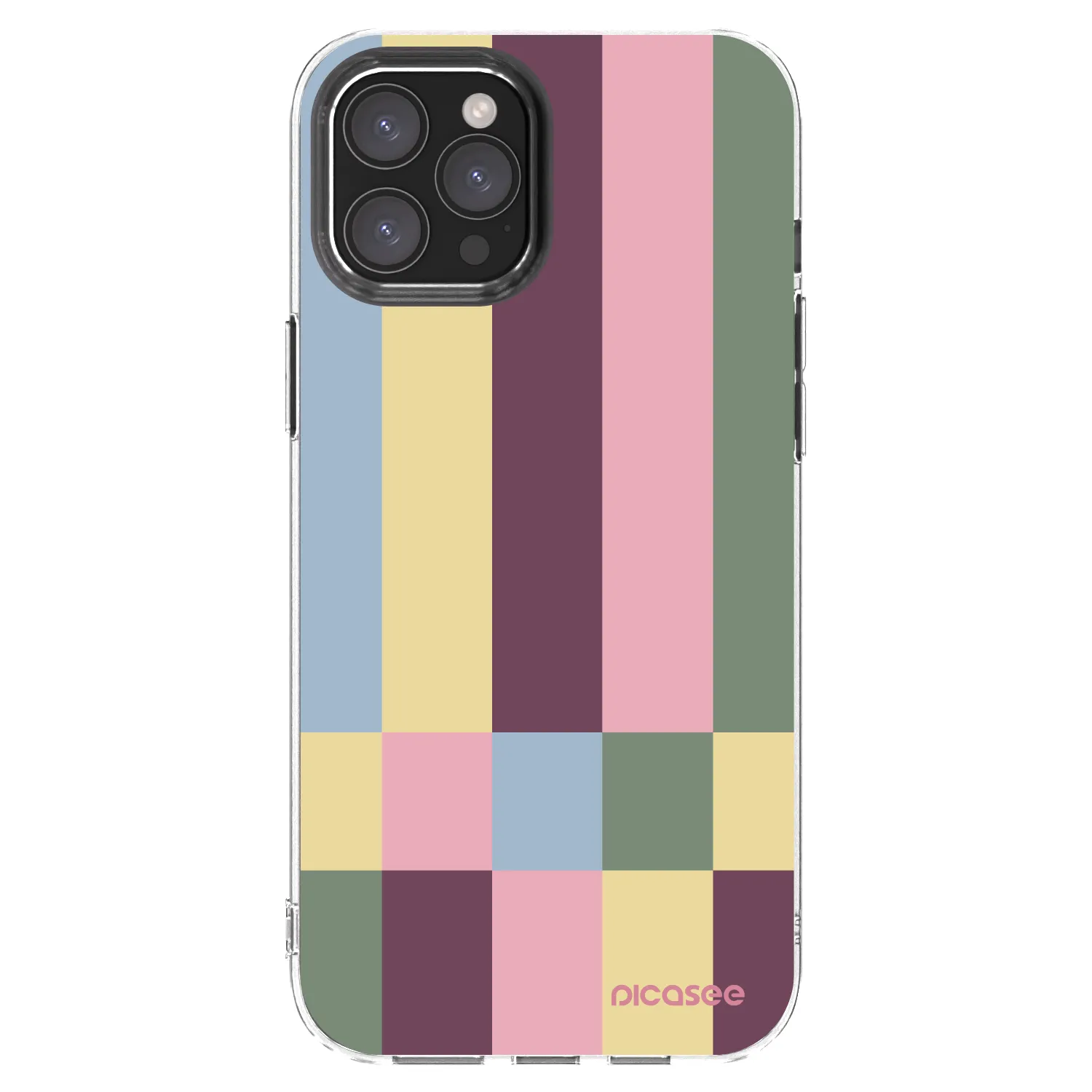 Picasee átlátszó szilikon tok az alábbi mobiltelefonokra Apple iPhone 12 Pro Max - Lobby tiles
