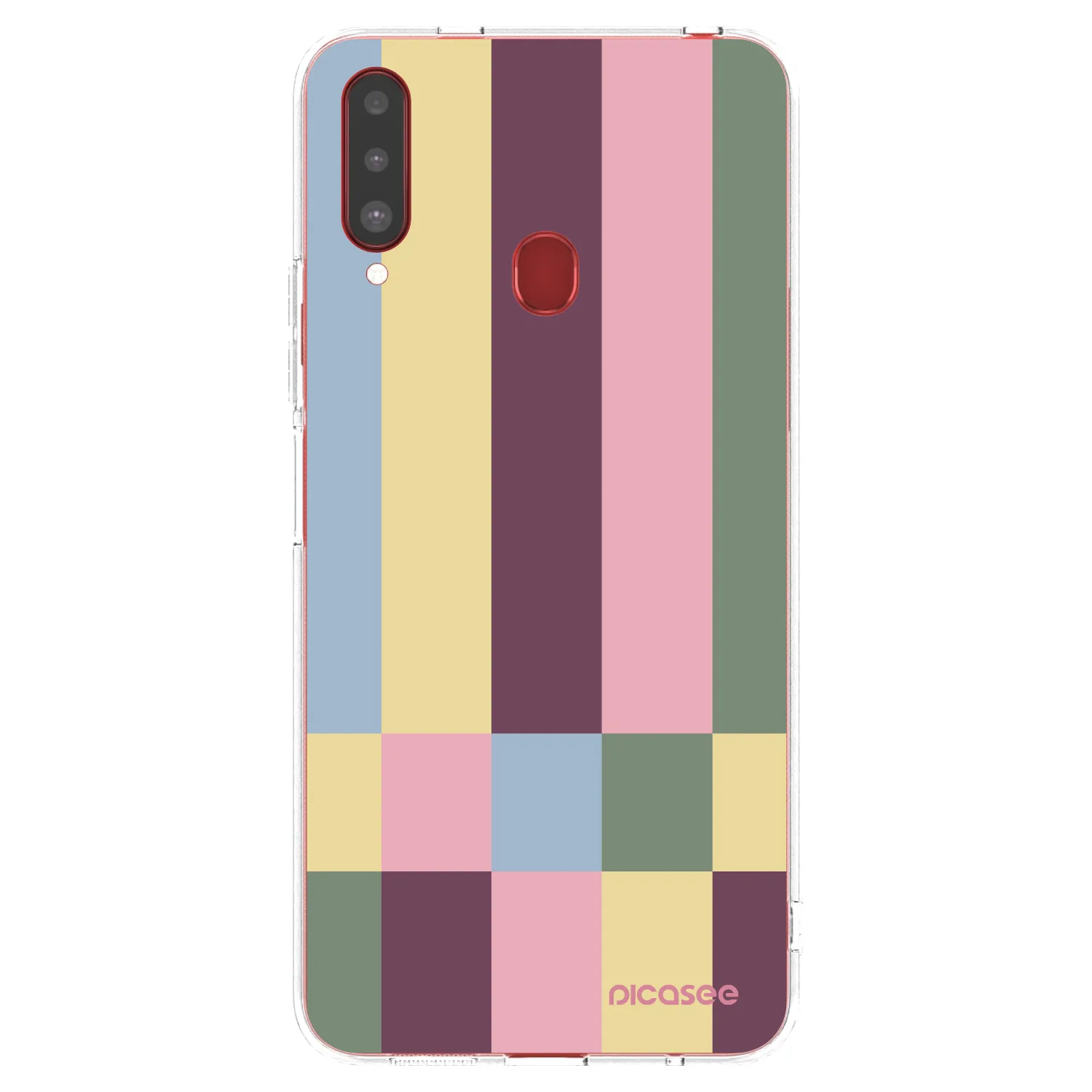 Picasee átlátszó szilikon tok az alábbi mobiltelefonokra Samsung Galaxy A20s - Lobby tiles