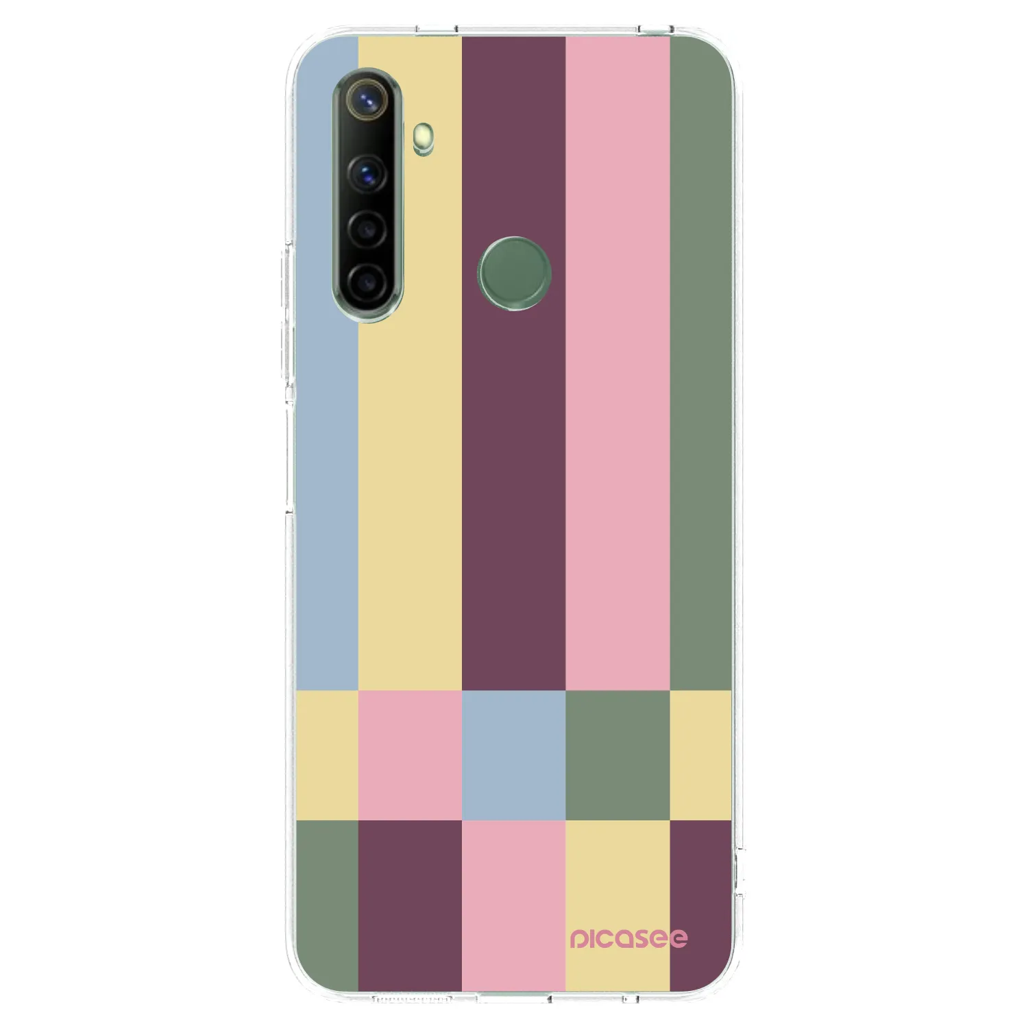 Picasee átlátszó szilikon tok az alábbi mobiltelefonokra Realme 6i - Lobby tiles