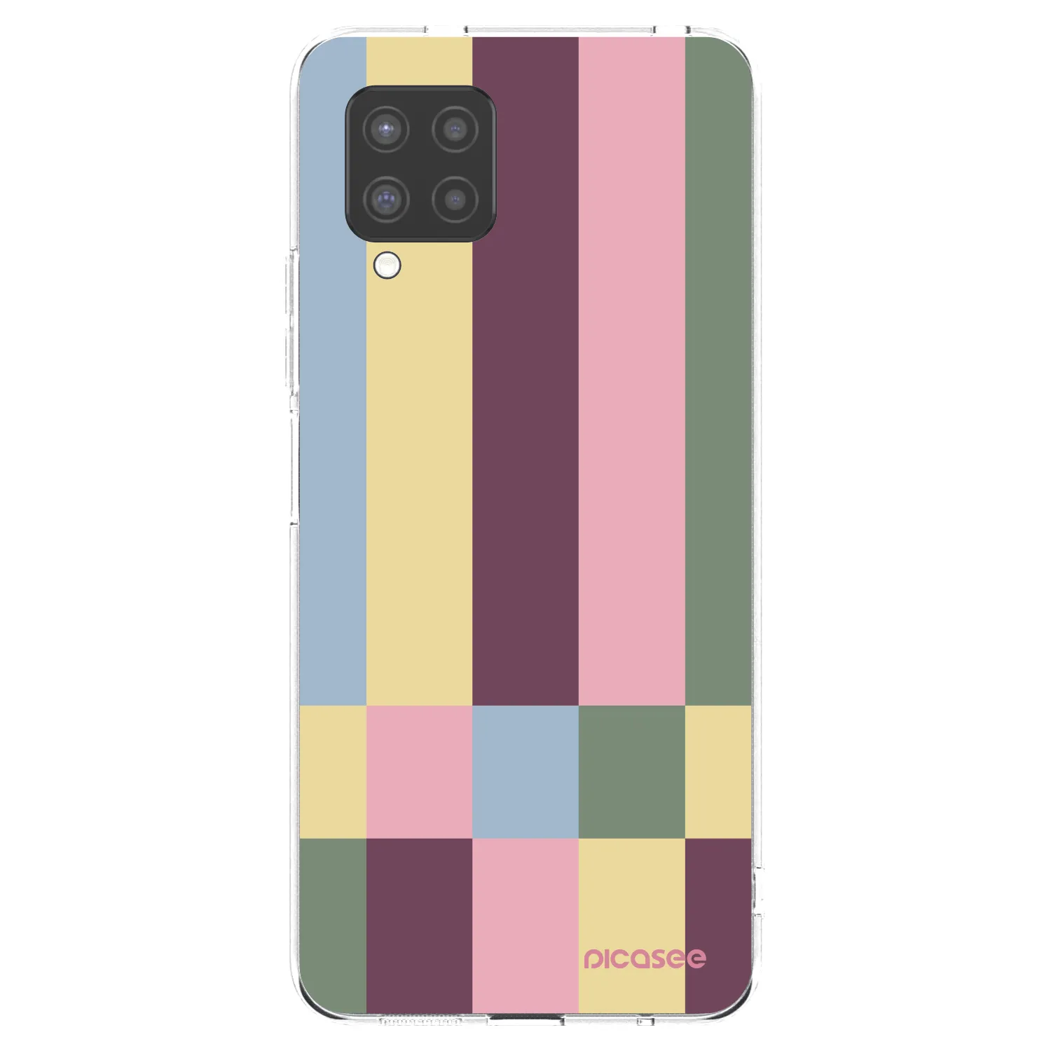 Picasee átlátszó szilikon tok az alábbi mobiltelefonokra Samsung Galaxy A42 A426B - Lobby tiles