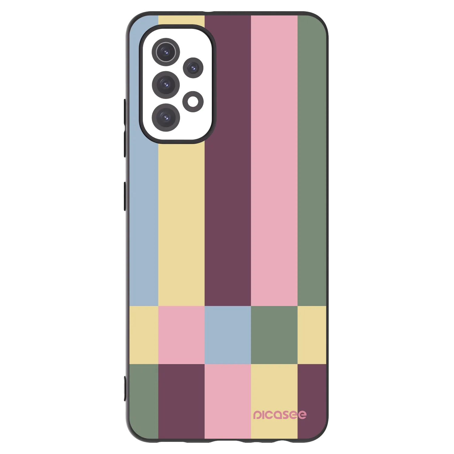 Picasee fekete szilikon tok az alábbi mobiltelefonokra Samsung Galaxy A32 5G A326B - Lobby tiles