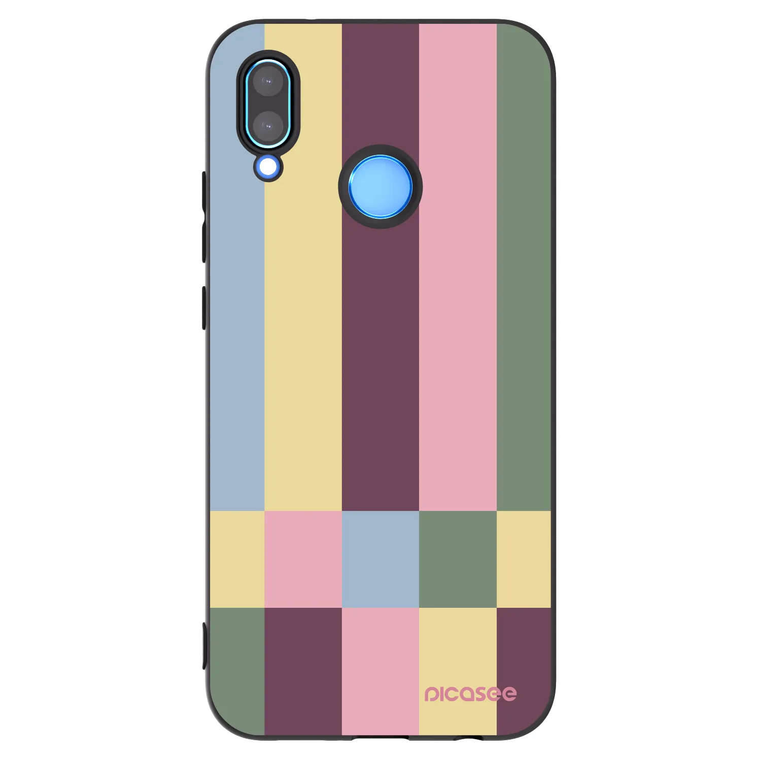 Picasee fekete szilikon tok az alábbi mobiltelefonokra Huawei P20 Lite - Lobby tiles