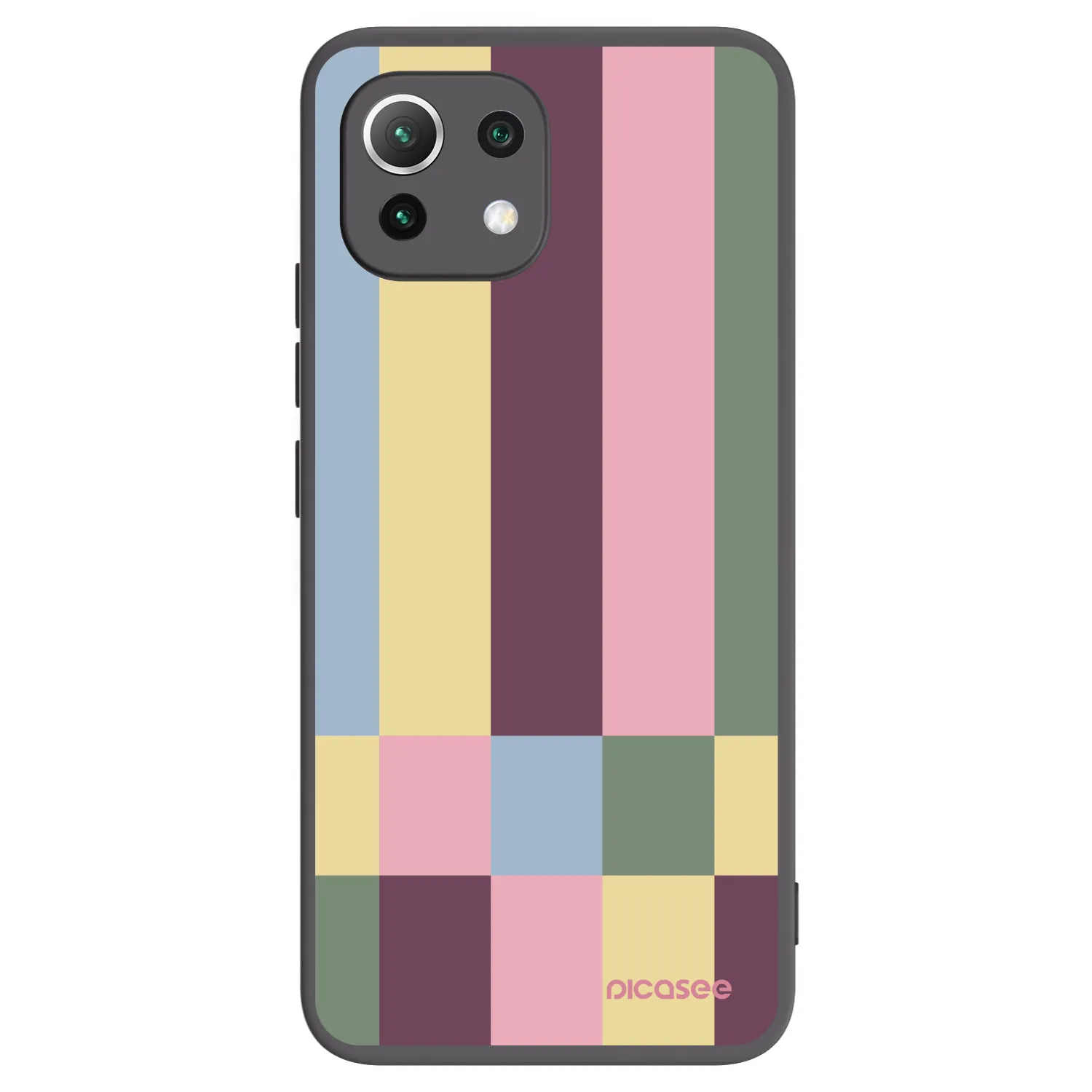 Picasee fekete szilikon tok az alábbi mobiltelefonokra Xiaomi Mi 11 Lite - Lobby tiles
