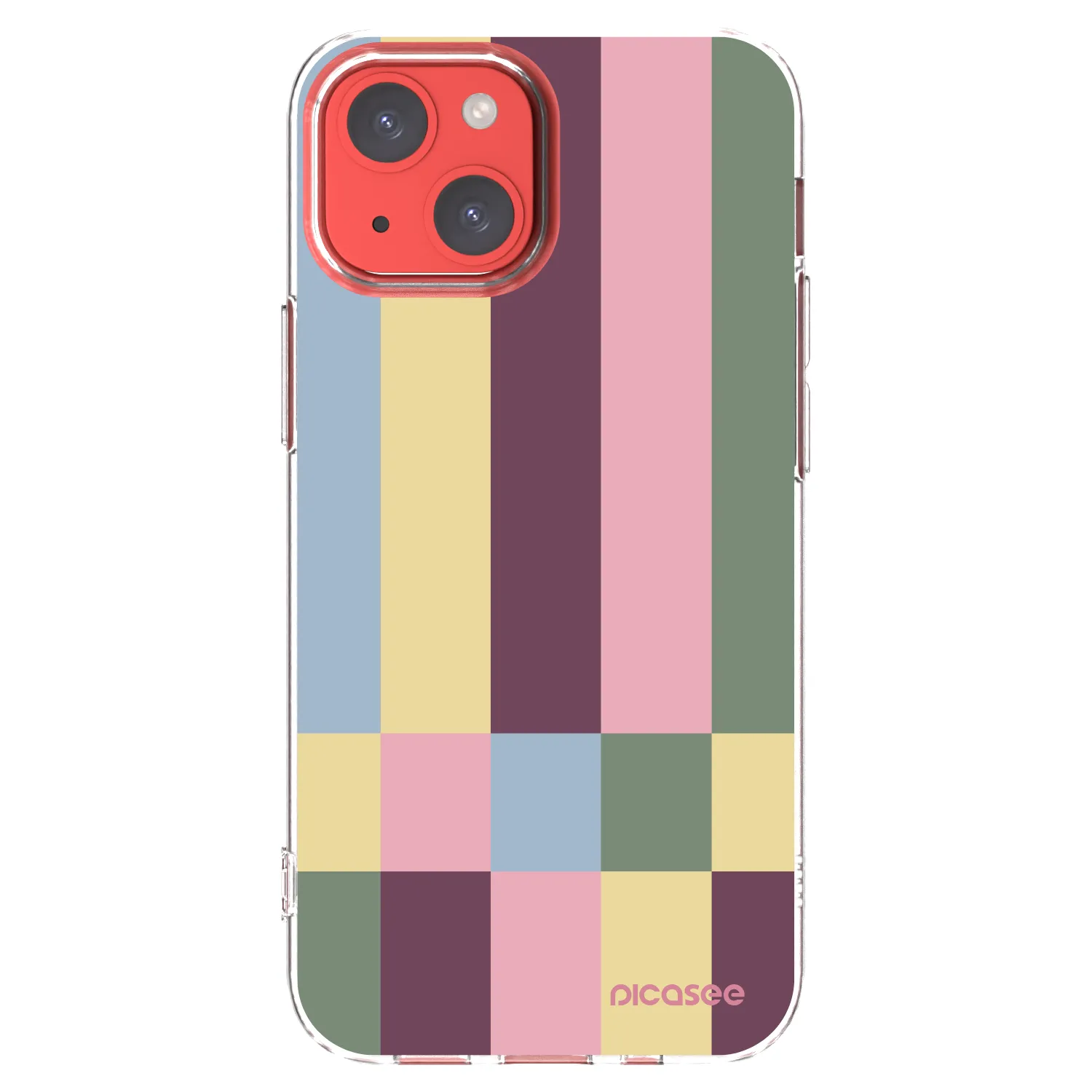 Picasee átlátszó szilikon tok az alábbi mobiltelefonokra Apple iPhone 13 mini - Lobby tiles