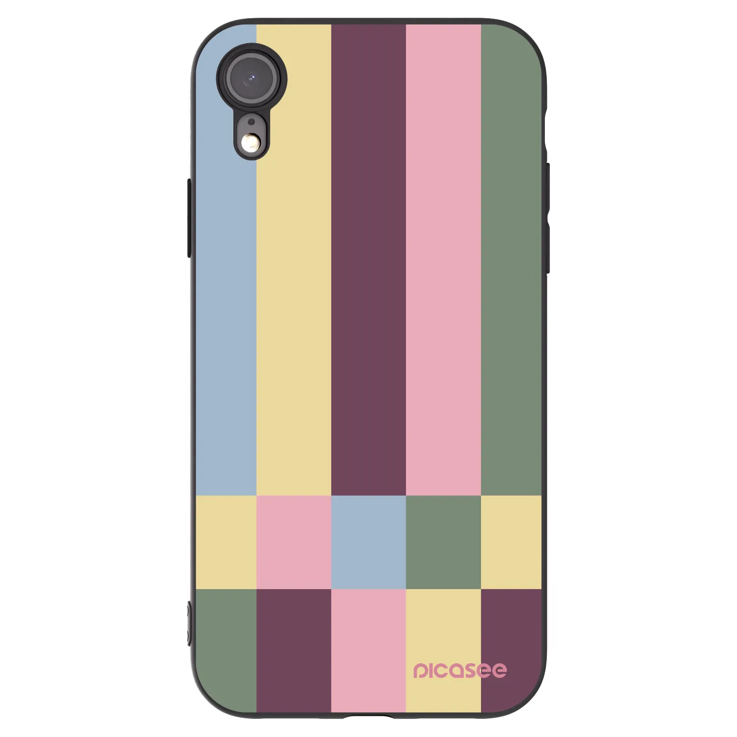 Picasee fekete szilikon tok az alábbi mobiltelefonokra Apple iPhone 6 Plus/6S Plus - Lobby tiles