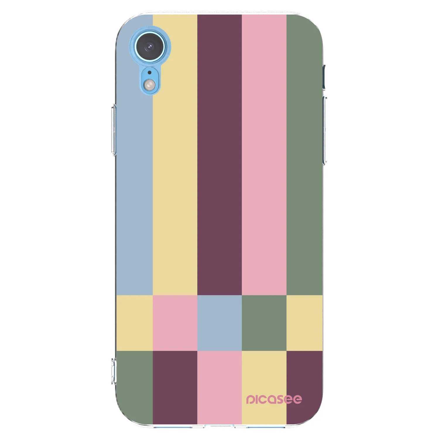 Picasee átlátszó szilikon tok az alábbi mobiltelefonokra Apple iPhone XR - Lobby tiles
