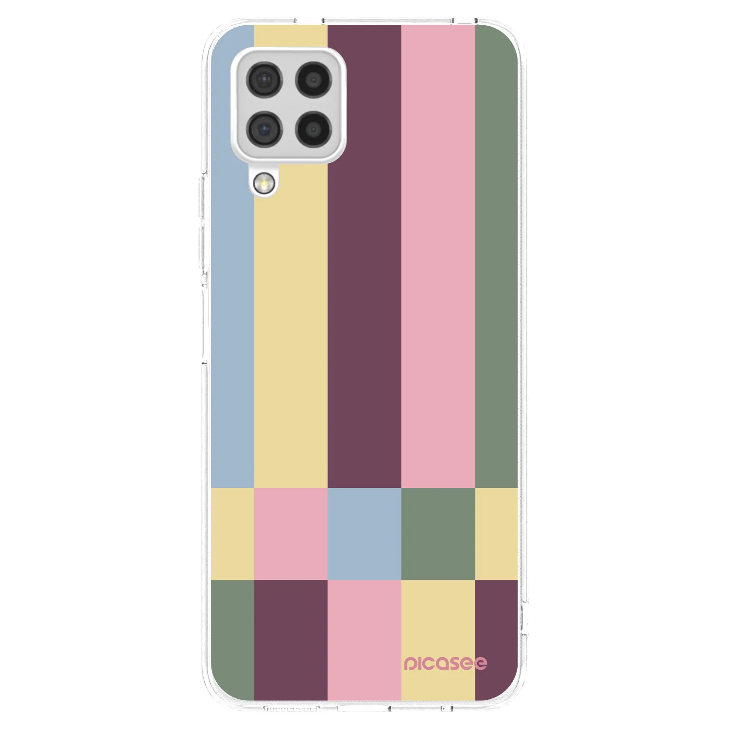 Picasee átlátszó szilikon tok az alábbi mobiltelefonokra Samsung Galaxy A22 A225F 4G - Lobby tiles