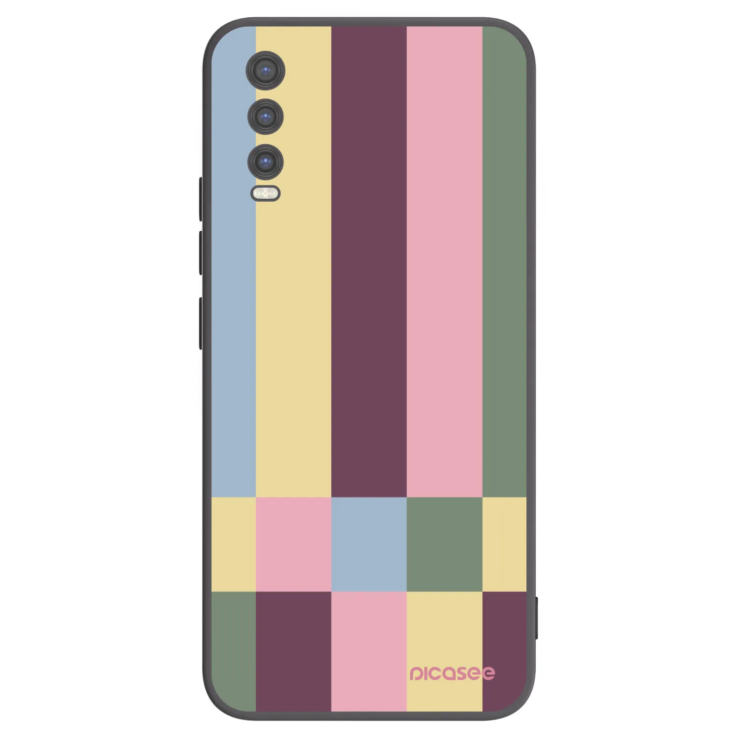 Picasee fekete szilikon tok az alábbi mobiltelefonokra Vivo Y20s - Lobby tiles