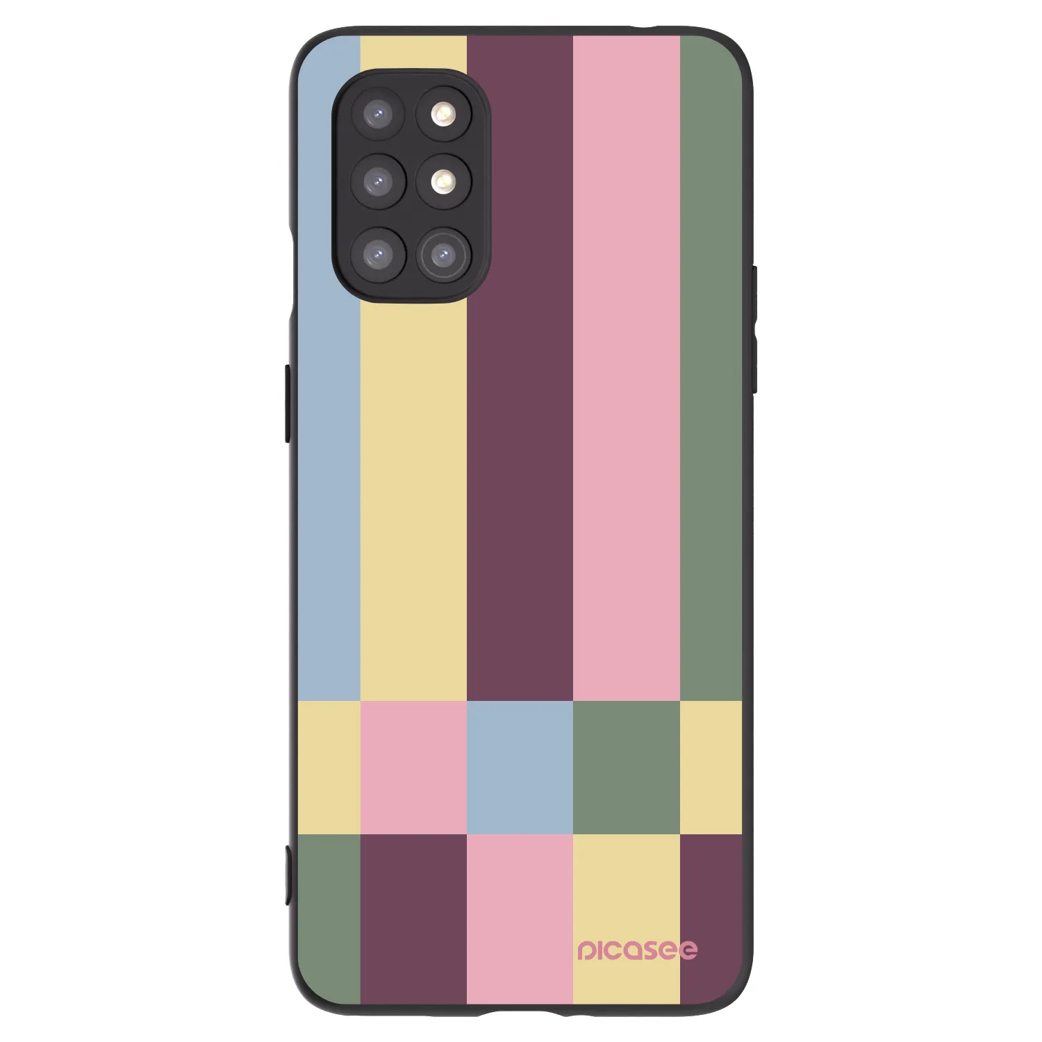 Picasee fekete szilikon tok az alábbi mobiltelefonokra OnePlus 8T - Lobby tiles