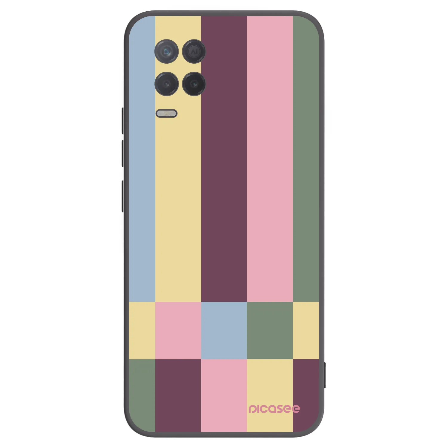 Picasee fekete szilikon tok az alábbi mobiltelefonokra Realme 8 5G - Lobby tiles