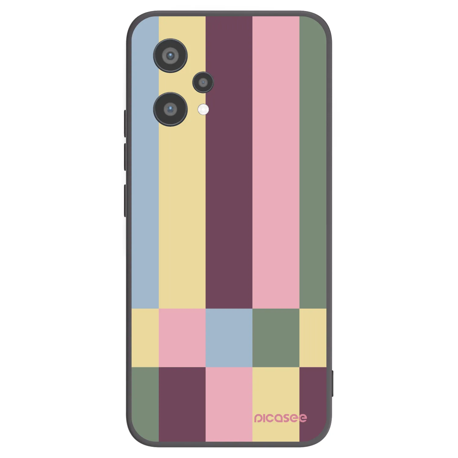 Picasee fekete szilikon tok az alábbi mobiltelefonokra Realme 9 Pro 5G - Lobby tiles