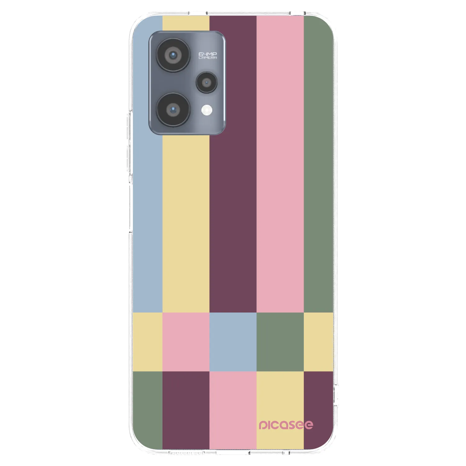 Picasee átlátszó szilikon tok az alábbi mobiltelefonokra Realme 9 Pro 5G - Lobby tiles