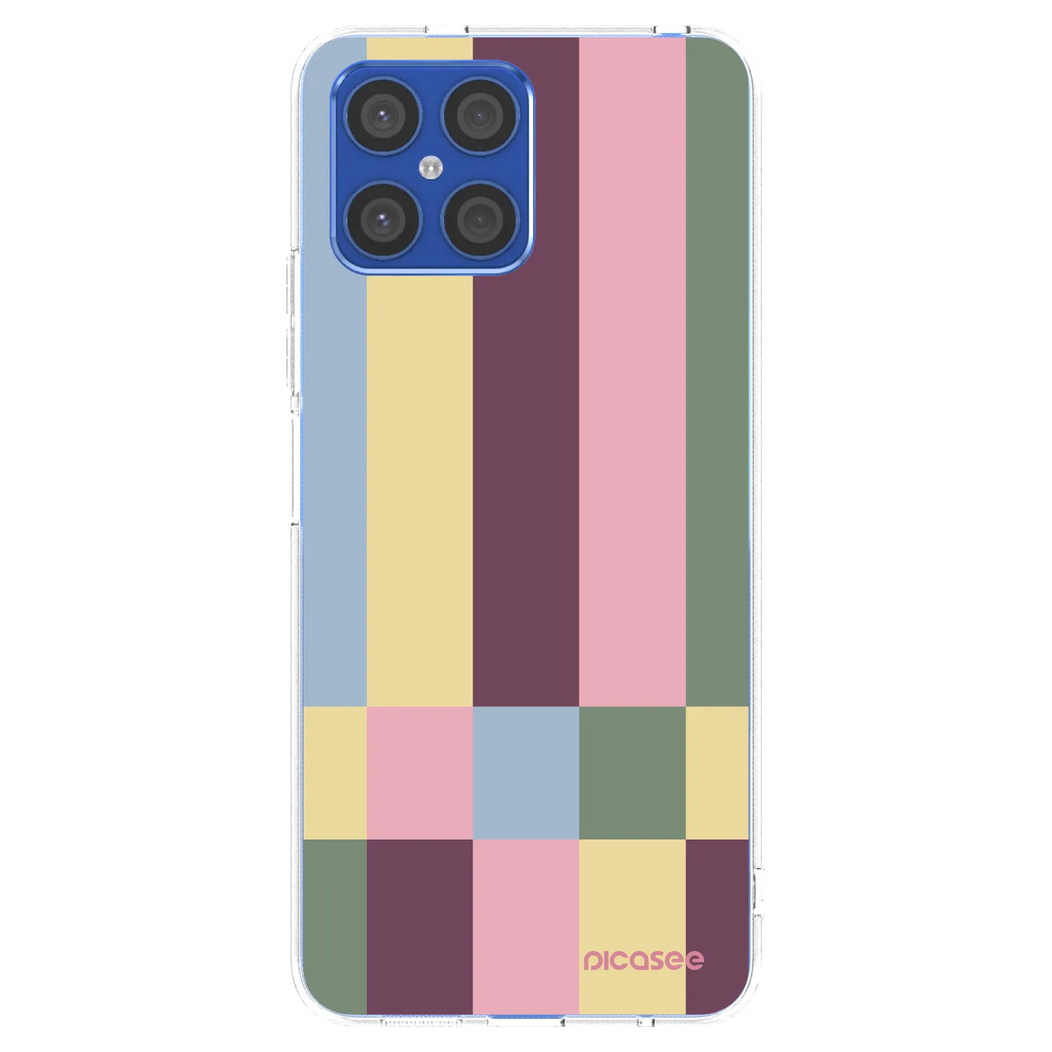 Picasee átlátszó szilikon tok az alábbi mobiltelefonokra Honor X8 4G - Lobby tiles