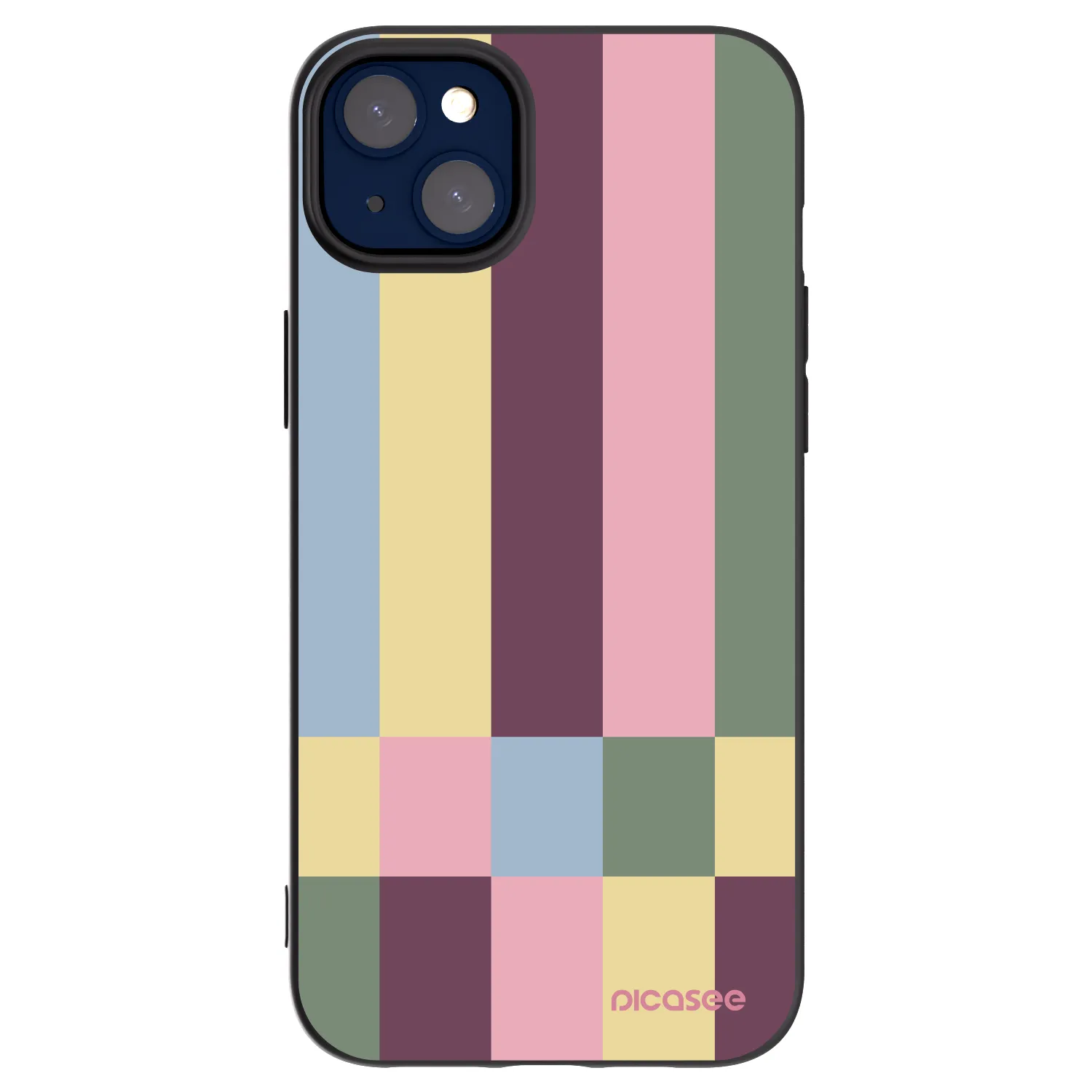 Picasee fekete szilikon tok az alábbi mobiltelefonokra Apple iPhone 14 Plus - Lobby tiles