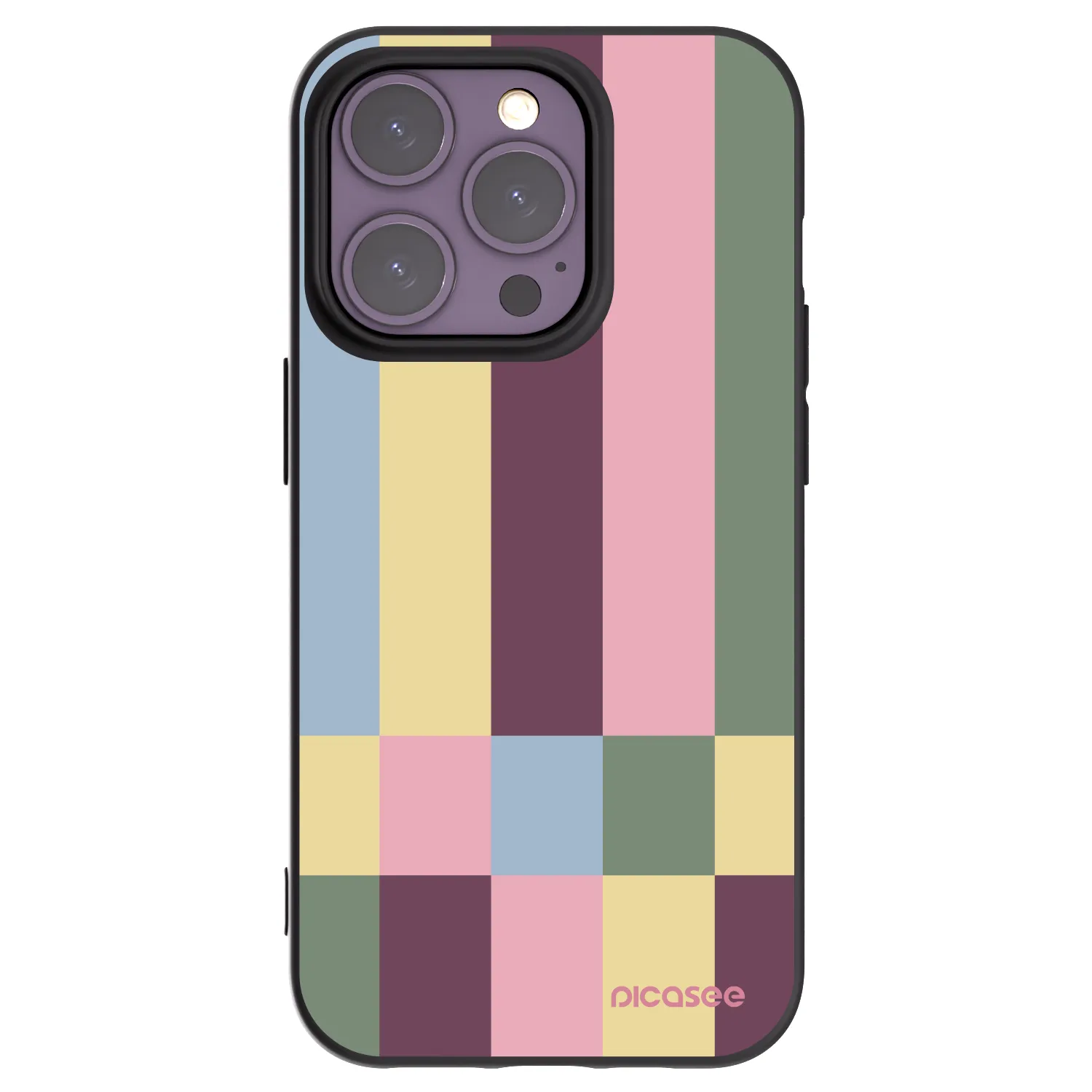 Picasee fekete szilikon tok az alábbi mobiltelefonokra Apple iPhone 14 Pro - Lobby tiles