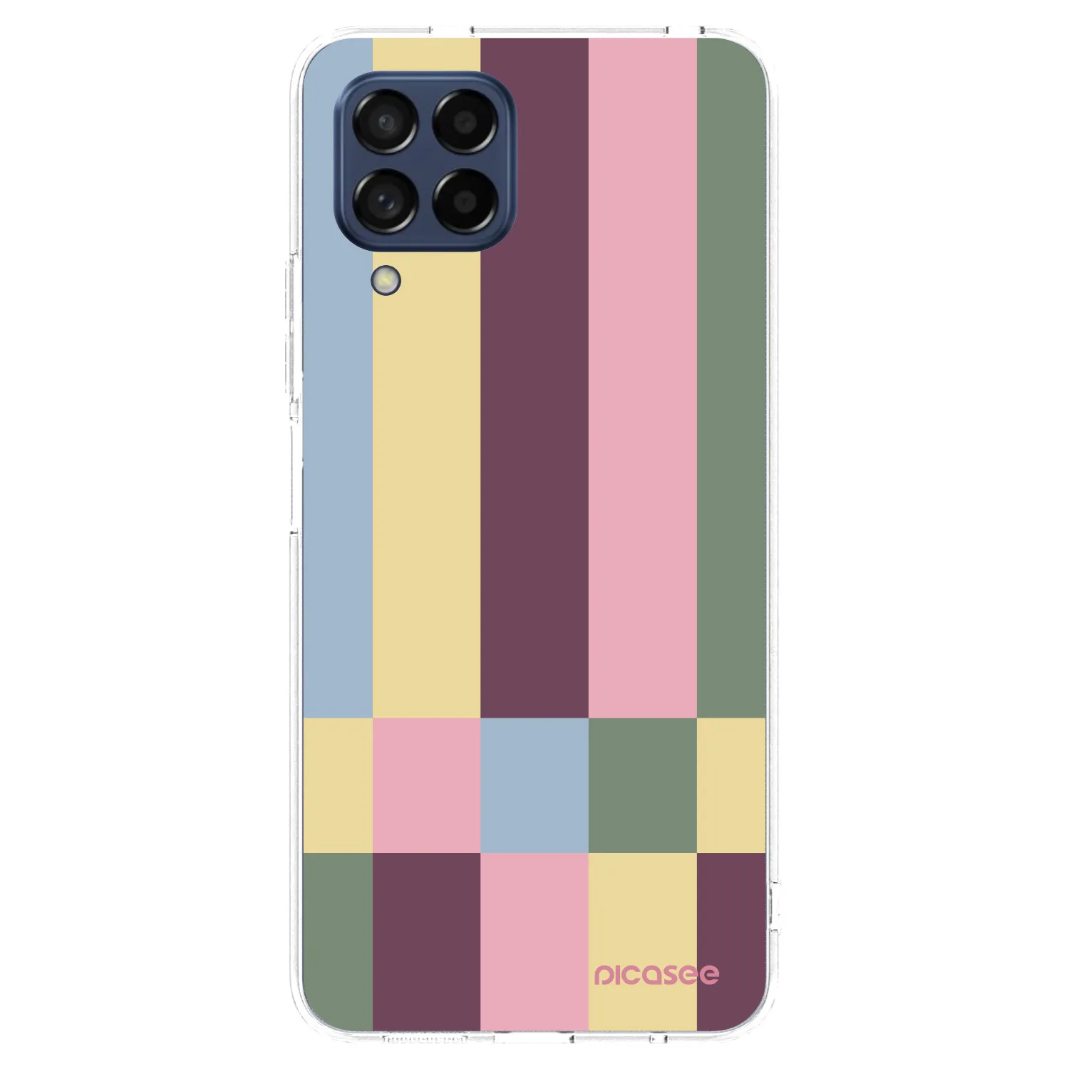 Picasee átlátszó szilikon tok az alábbi mobiltelefonokra Samsung Galaxy M53 5G - Lobby tiles