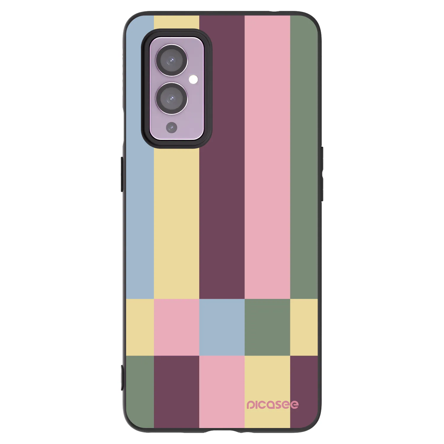 Picasee fekete szilikon tok az alábbi mobiltelefonokra OnePlus 9 - Lobby tiles