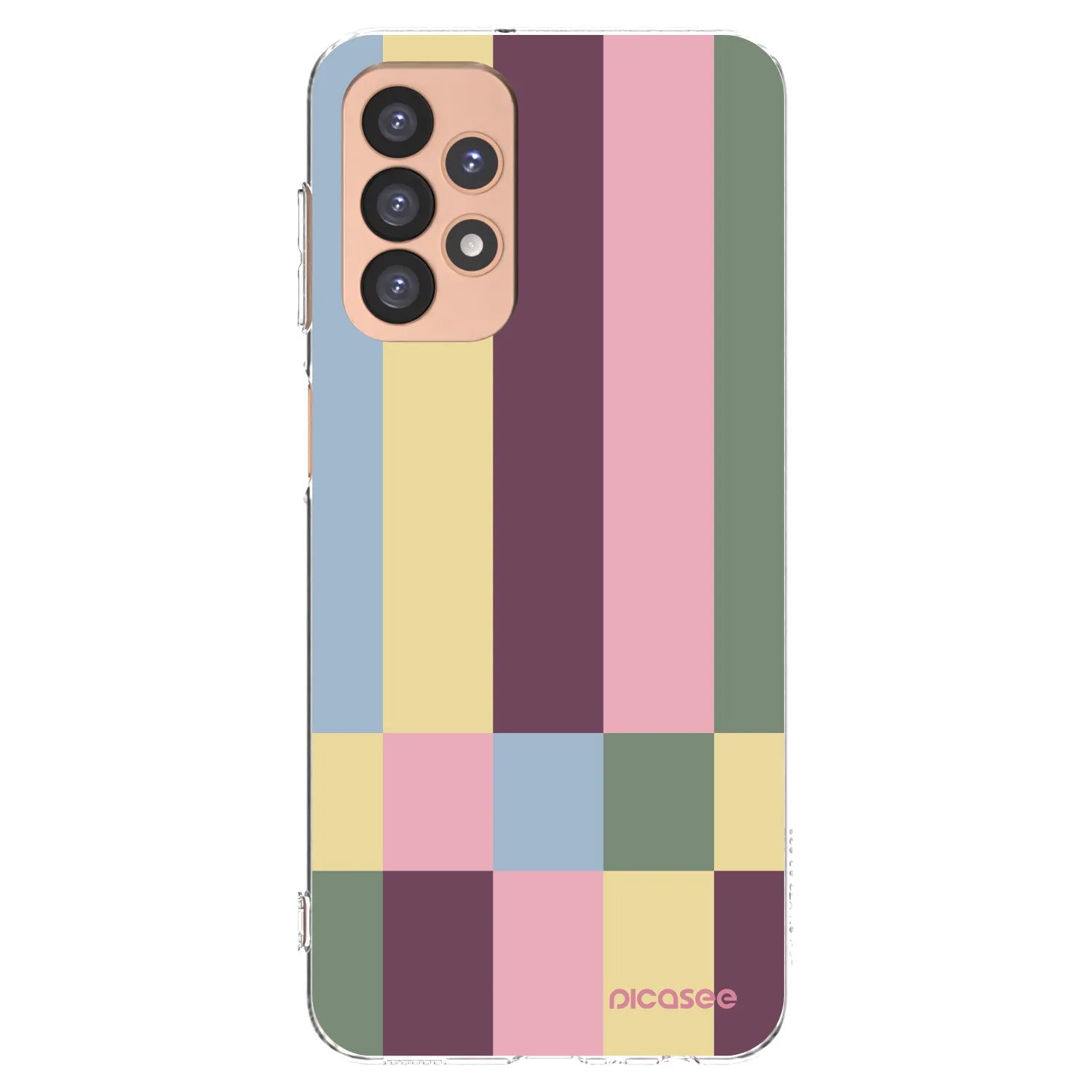 Picasee átlátszó szilikon tok az alábbi mobiltelefonokra Samsung Galaxy A23 A236B 5G - Lobby tiles