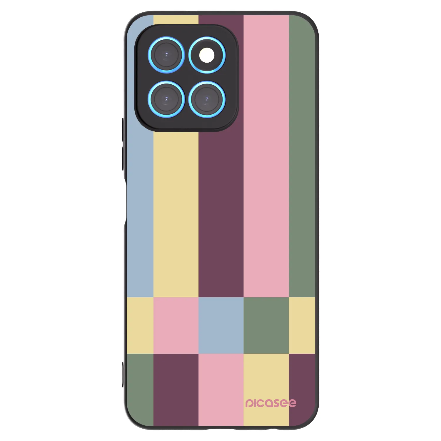 Picasee fekete szilikon tok az alábbi mobiltelefonokra Honor X6 - Lobby tiles
