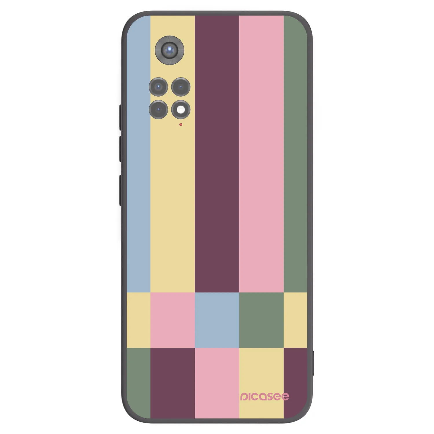 Picasee fekete szilikon tok az alábbi mobiltelefonokra Xiaomi Redmi Note 11S 5G - Lobby tiles