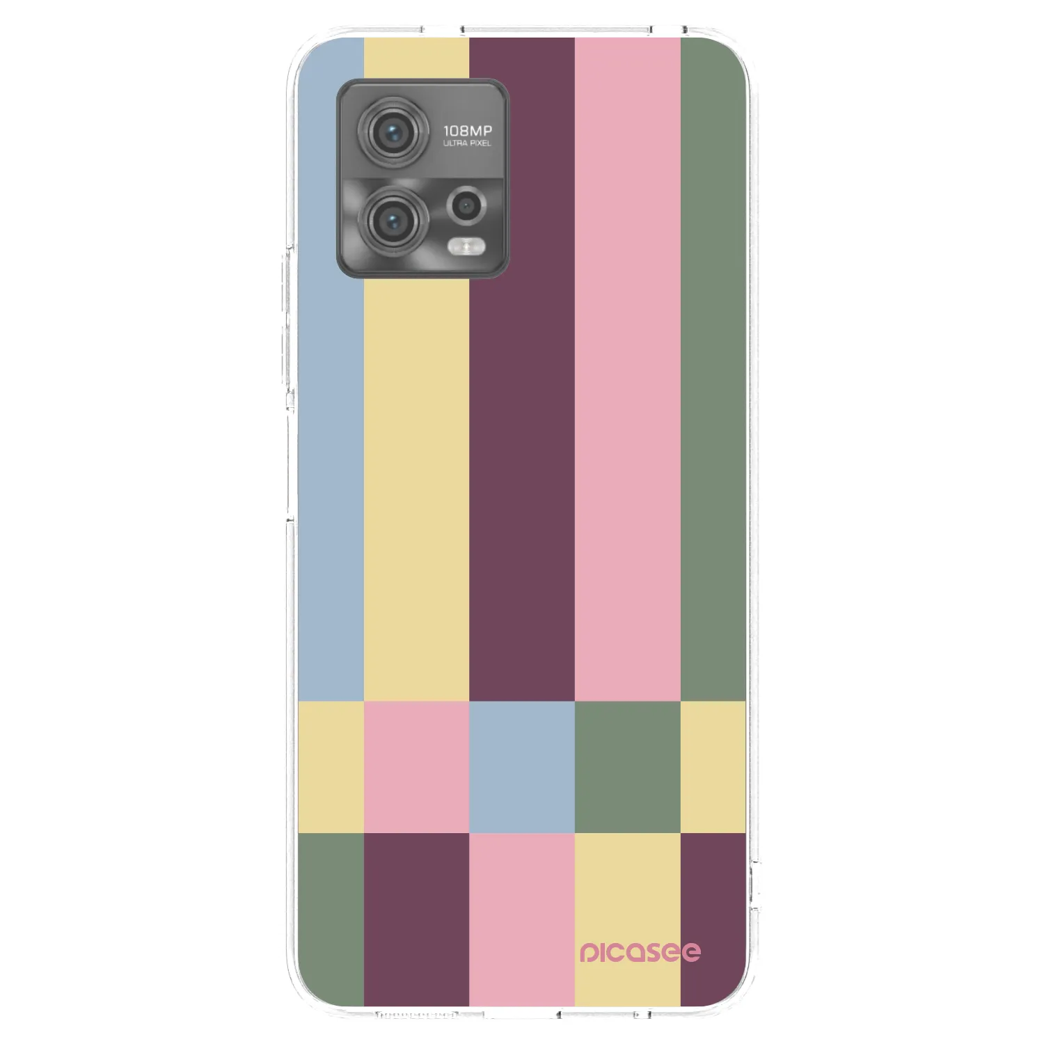 Picasee átlátszó szilikon tok az alábbi mobiltelefonokra Motorola Moto G72 - Lobby tiles
