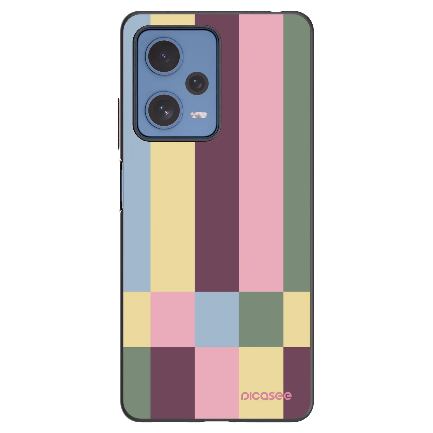 Picasee fekete szilikon tok az alábbi mobiltelefonokra Xiaomi Redmi Note 12 Pro 5G - Lobby tiles