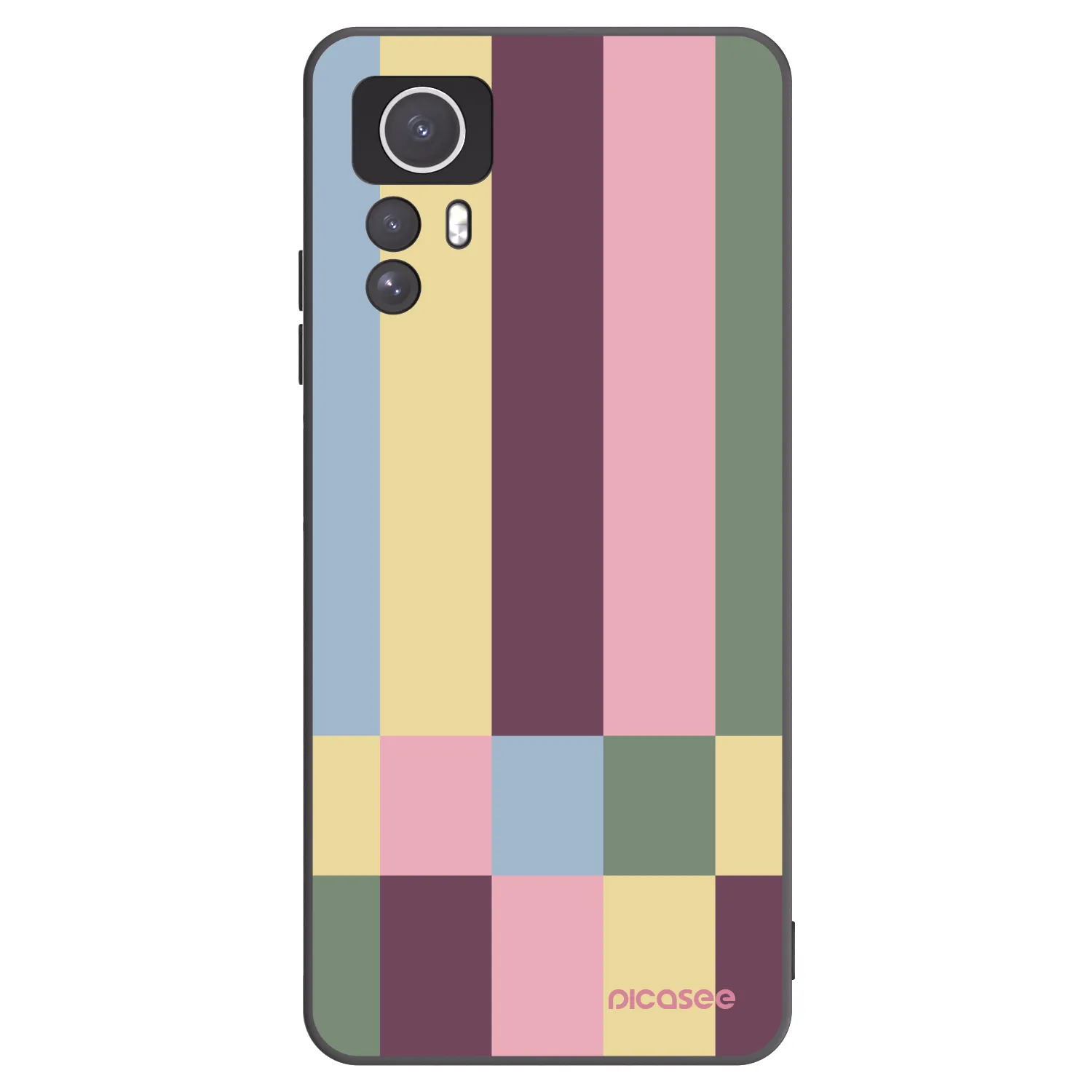 Picasee fekete szilikon tok az alábbi mobiltelefonokra Xiaomi Redmi Note 12S - Lobby tiles