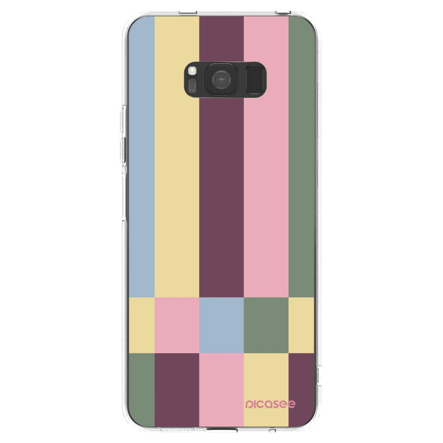Picasee átlátszó szilikon tok az alábbi mobiltelefonokra Samsung Galaxy S8 G950F - Lobby tiles
