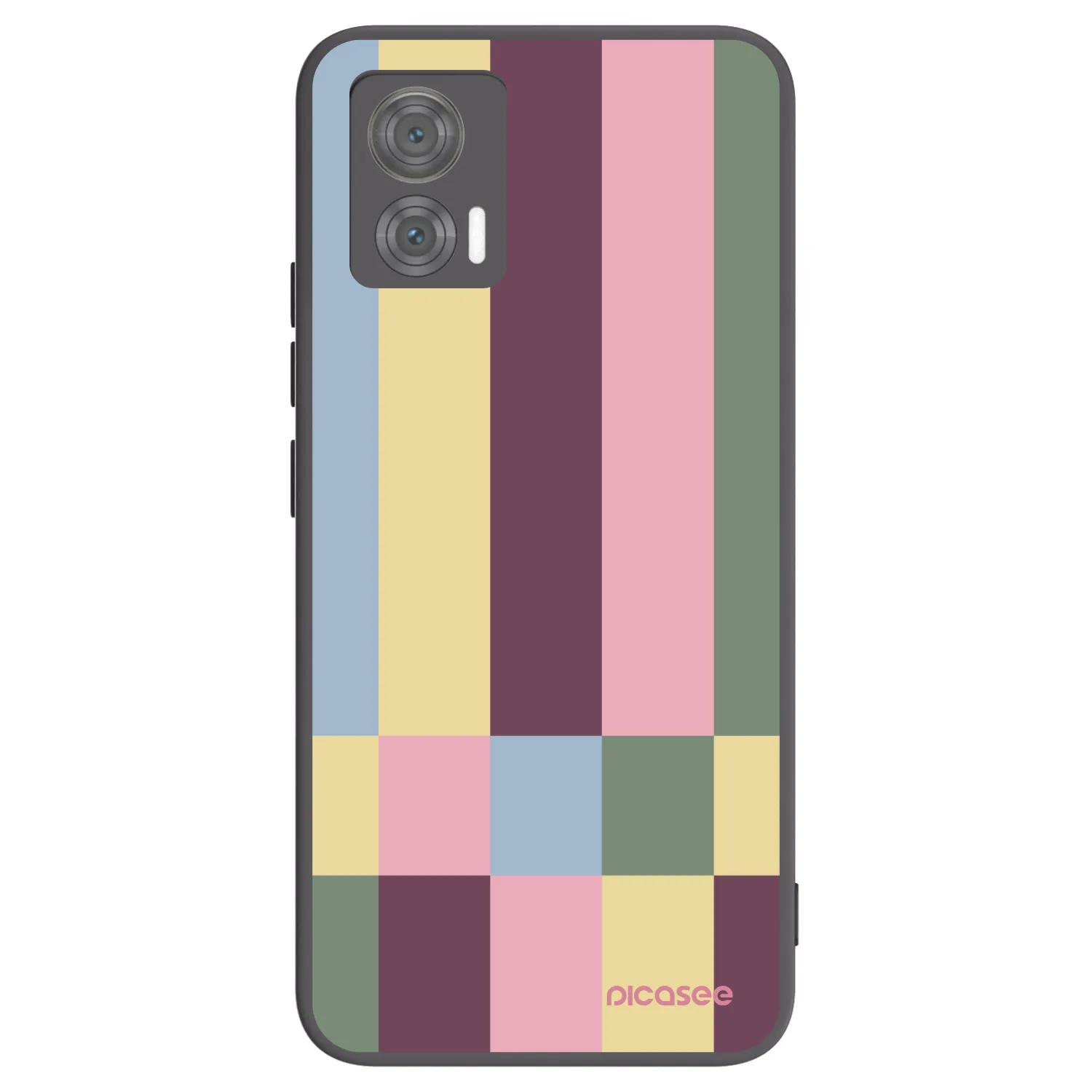 Picasee fekete szilikon tok az alábbi mobiltelefonokra Motorola Edge 30 Neo - Lobby tiles